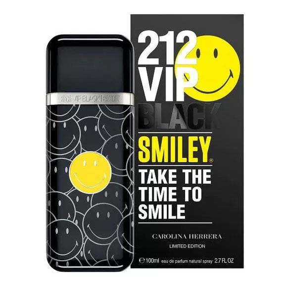 Perfume Carolina Herrera 212 VIP Black Smiley Eau de Parfum x 100ml
