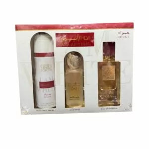 Lattafa Ana Abiyedh Rouge Estuche EDP 3 Piezas 60ml Unisex