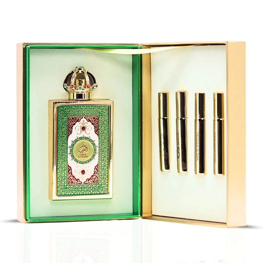 Lattafa Queen Of Arabia EDP 100ml Unisex + 4 Muestras 10ml