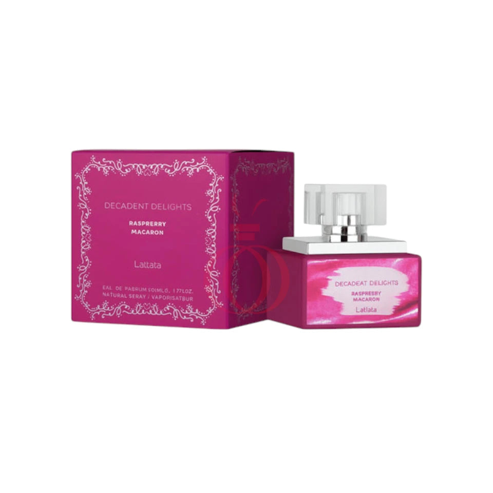 Lattafa Decadent Delights Raspberry Macaron EDP 50ml Mujer