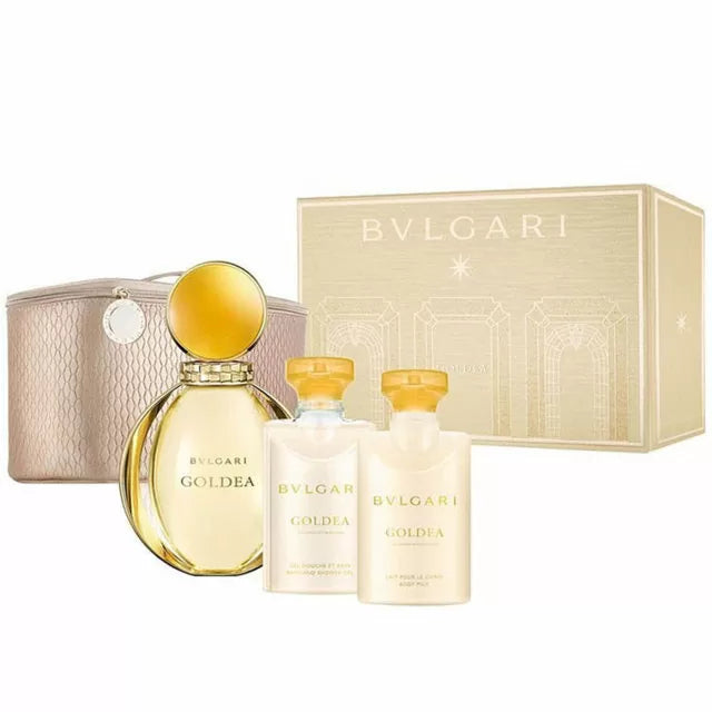 Perfume en Estuche Bulgari Goldea EDP 4 Piezas 90ml Mujer